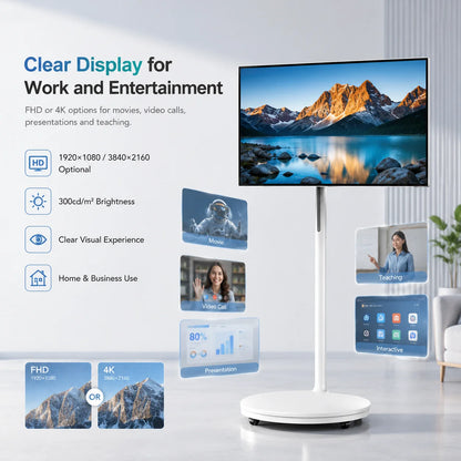 32 Inch Portable Smart TV Wireless Interactive Touch Monitor Television Smart LCD with Touch Screen Technology
