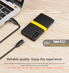Kodak X200 Portable SSD 2TB 1TB 512GB 256GB USB 3.1 Type C External Solid State Drive for PS4 Laptop MacBook PC