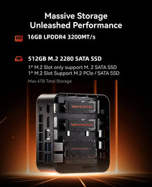 ACEMAGIC Mini PC AMD Ryzen 7 7730U 8 Core 16 Thread Gaming Desktop Computer 16GB RAM 1TB SSD Radeon Graphics WiFi 6 4K UHD BT5.2