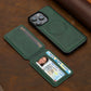2 in 1 Detachable Leather iPhone Case with Card Pocket - Magnetic Cover for iPhone 17 pro Max 17 Air 15 14 13 12 11 pro Max