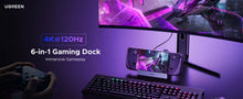 UGREEN USB C HUB Steam Deck Docking Station 6-in-1 Type-C to 4K120Hz HDMI 5Gbps USB-A/C PD100W 1000Mbps RJ45 for ROG Ally Legion
