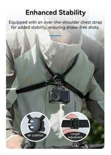 TELESIN Phone Action Camera 2 in 1 Neck Hold Mount for GoPro Insta360 DJI OSMO Action Universal Action Camera Phone Accessories