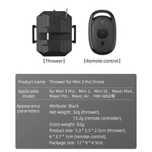 Drone Air Thrower For SG906MAX/SJRC F11S/Zino/X8SE Wedding Proposal Delivery Dispenser Airdrop Rescue Device Holder Toy Aircraft