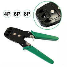 RJ45 Crimping Tool 6P 8P RJ11 RJ12 Network Cable Tester Crimper Stripper Cutter Plier for Ethernet LAN Crystal Head Installation