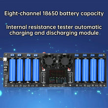 8 Channel 18650 Battery Capacity Tester 2.4" Screen Internal Resistance Analyzer Auto Charge Discharge Module Lithium Ion