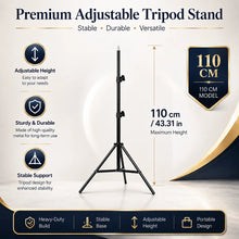 Portable Projector Tripod Adjustable Height Stable Base Floor Stand for Camera Ring Light Projector