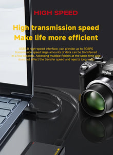 KODAK P190 Portable External Hard Drive HDD 500GB 1TB USB 3.0 Mechanical Mobile Disk for PC Laptop Gaming Storage