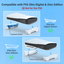Horizontal Stand for PS5 Pro/PS5 Slim Console, Flat Base Stand Stable Accessories for PlayStation 5 Slim/Pro Disc & Digital Edition (Not for PS5)