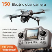 Dron Lenovo D18 con doble cámara HD 8K, evitación inteligente de obstáculos, motor sin escobillas, GPS con retorno y control remoto con pantalla