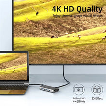 11 Ports USB C Docking Stations USB C HUB Type C to HDMI Adapter 4K USB 3.0 Splitter Adapter For PC Laptop Macbook
