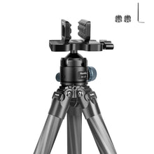 Manbily WZ-324 Carbon Fiber Tripod & 44mm Diameter Saddle Ball Head BH-U3,32mm Tube Hunting Set (* The Clamp Can't Be Removed)