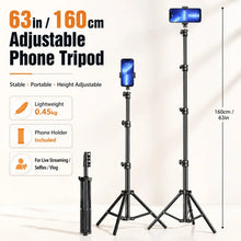 Foldable Phone Tripod MultiPurpose Camera Stand for Live Video Shooting Photography Adjustable with Phone Holder Extendable Legs
