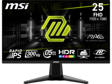 MSI 24" (24.5" viewable) Full HD 300Hz IPS with AMD FreeSync Premium 0.5ms HDR Ready Ai vision Gaming Computer Monitor MAG 255XF