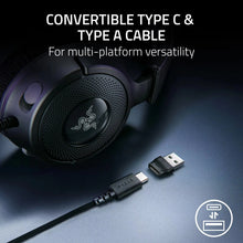 Razer KRAKEN V4X wired gaming headphones with earphones 7.1 surround sound RGB lighting effects Type C and Type A Razer ™  Hyper