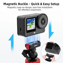 BRDRC Tripod for DJI Action 6 5Pro 4 OSMO 360 Camera Stand Selfie Stick Quick-release Adapter Tripod Adjustable Ball Head Base