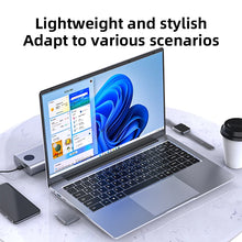 Computadora portátil ultradelgada de 14.1" con Windows 11 Pro, Intel Atom A3950, 12 GB de RAM, SSD de 1 TB/2 TB, notebook Full HD 1080p para oficina y estudio