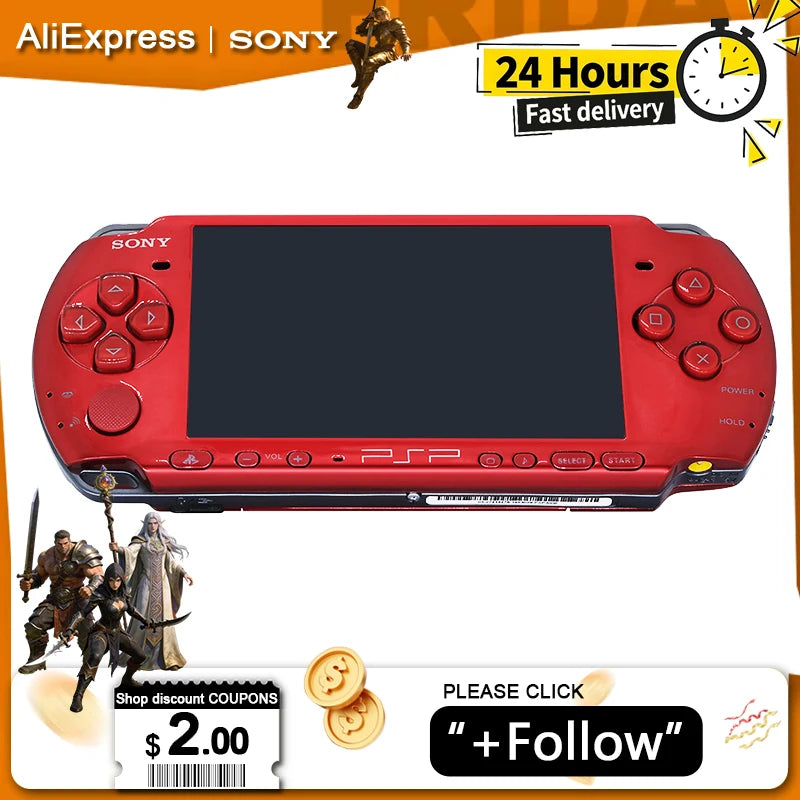 Original Sony PSP3000 PlayStation Portable PSP 3000 (PSP-3006) Sony Handheld Arcade Game Console (+Free Games)