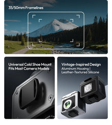Ulanzi VF01 Waist-Level Viewfinder for Canon Sony Nikon Optical Viewfinder with 28mm Focal Length 35mm/50mm Frameline Cold Shoe