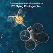 Dron Lenovo D2 con cámara dual HD 8K, evitación inteligente de obstáculos, motor sin escobillas, GPS y control remoto con pantalla grande