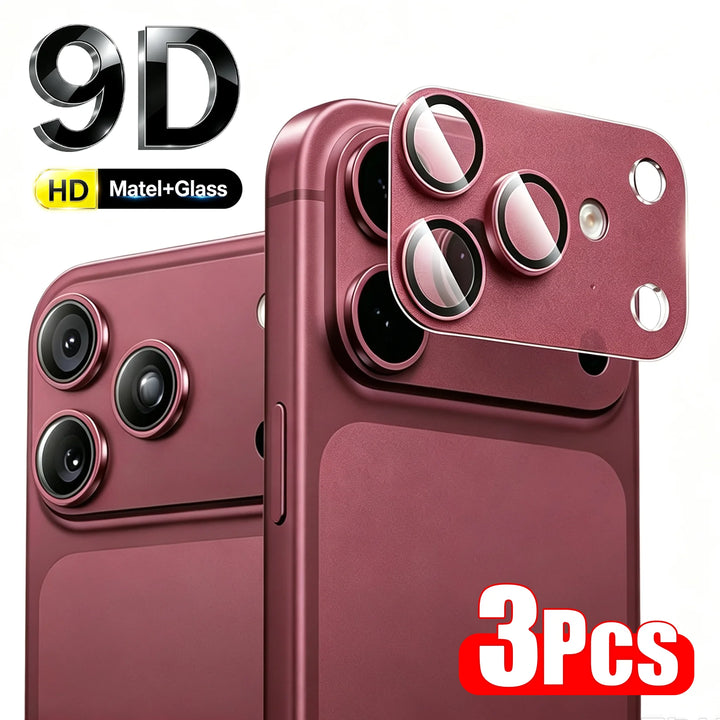 Protector de lente de cámara de vidrio templado y metal para iPhone 18 Pro Max, protección de lente para iPhone 18 Pro, accesorios de cubierta de lente para teléfono 17