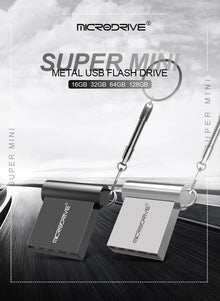 Super Mini Metal PenDrive 4GB 8GB 32GB High Speed USB Flash Drive Cle USB Stick 64GB 128GB Flash Memory Flash USB with Key Chain