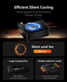 ACEMAGIC Ryzen Embedded Mini PC 8GB DDR4 256GB SSD Triple 4K Mini PC Silent Mini PC (Beat4300U/3500U) WiFi 5 BT4.2 Windows 11