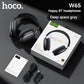 hoco Over the Ear Bluetoothe 5.4 Headphones Sports Wireless Earphone Headsets with Microphone for Phone Call Fabric Eartips