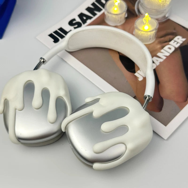 Melting Candles Airpods Max Headphones Case Cover YK2 Niche Custom Airpods Cases Headphones Accessories Decoration Gift