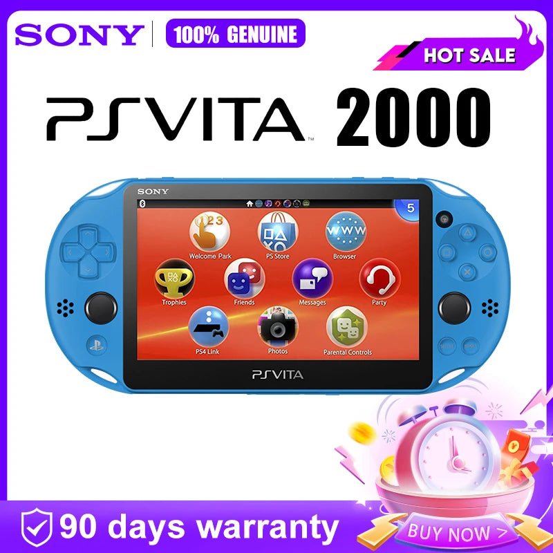 Original Sony PS vita Portable console PlayStation PSV2000 Slim Retro Handheld Video Game Console PKGJ Store Free Games