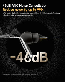 QCY MeloBuds Pro ANC Wireless Bluetooth Earphones 46dB Hybrid ANC Hi-Res LDAC Bluetooth 5.3 Earbuds 6 Mic 34H Playtime