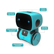 Juguete Robot Inteligente Multilingüe 2026: Regalo educativo interactivo con control por voz y táctil para niños (ruso/inglés/español)
