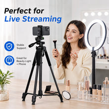 360° Camera Tripod Stand, Portable Photography Tripod for Phone, Telescope, Projector, Action Camera, Selfie, Live Streaming & V