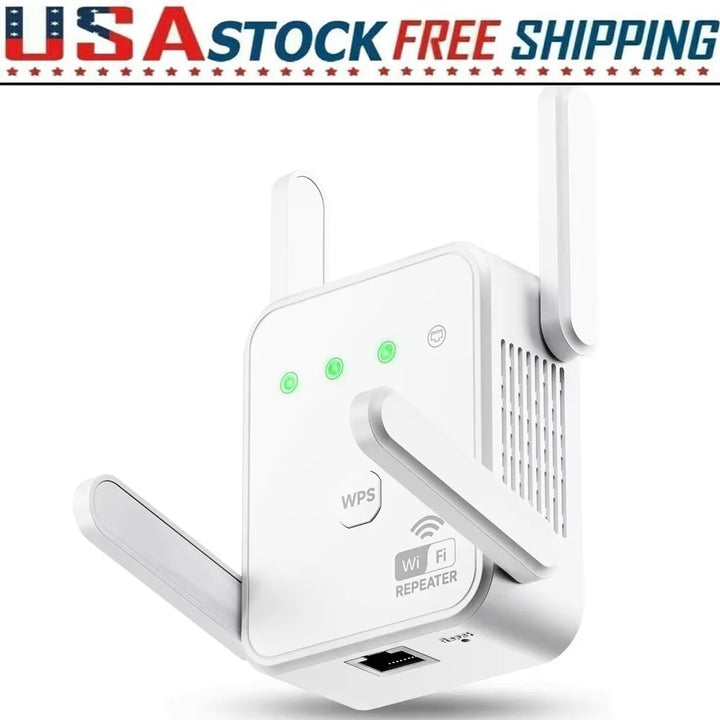 1 unidad de repetidor de señal inalámbrica WIFI mejorado, 300 Mbps, 2.4 GHz, cobertura de red estable de alta penetración, mini amplificador WiFi, extensor de señal con modo AP y puerto Ethernet