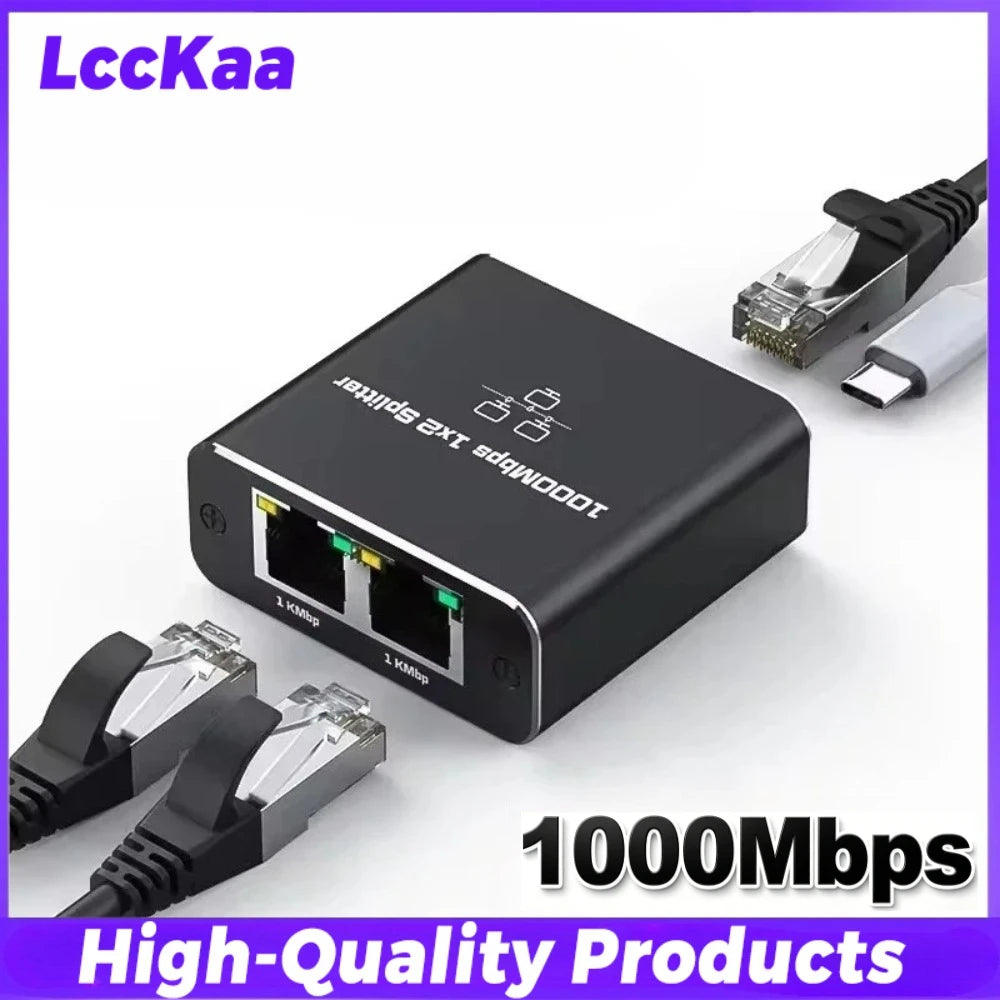 Gigabit Ethernet Switch Ethernet Splitter 1 To 2/3/4 1000Mbps Rj45 Splitter LAN Gigabit Extension Adapter for Router PC Laptop