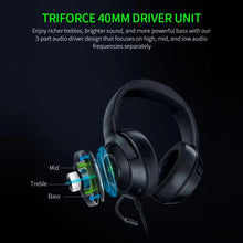 Razer Kraken V3 X Original wired headset gaming headset, RGB light effect, 7.1 surround sound, USB headset