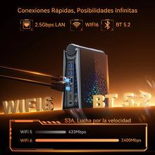 ACEMAGIC S3A Mini PC Gaming AMD R7 H255 RAM 16GB LPDDR5 512GB SSD Gamer Computer RGB Light Control WiFi6 BT5.2