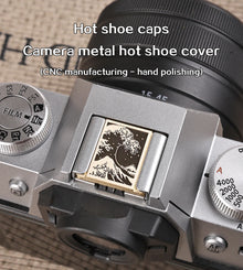 Metal Camera Hot Shoe Cover Suitable for Fujifilm XT2 XT3 XT10 XT20 XT50 X100V X100VI XT30II XT30III Shutter Threaded Button Set