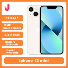 Apple iPhone 13 Mini Original unlock 5.4' Super Retina XDR Display 4GB RAM 128/256GB A15 Bionic Chip 5G Used Cellphone