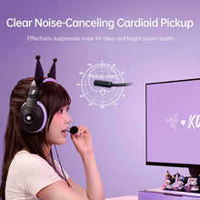 Razer x Sanrio Kuromi Edition Cute Cat USB Wired Over-Ear Gaming Headphones Gift