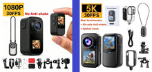 5K Mini Action Camera 4K 2.7K 60FPS Anti Shake Touch Waterproof Magnetic Pendant Body Cam Motorcycle Bike Outdoor Sport Record