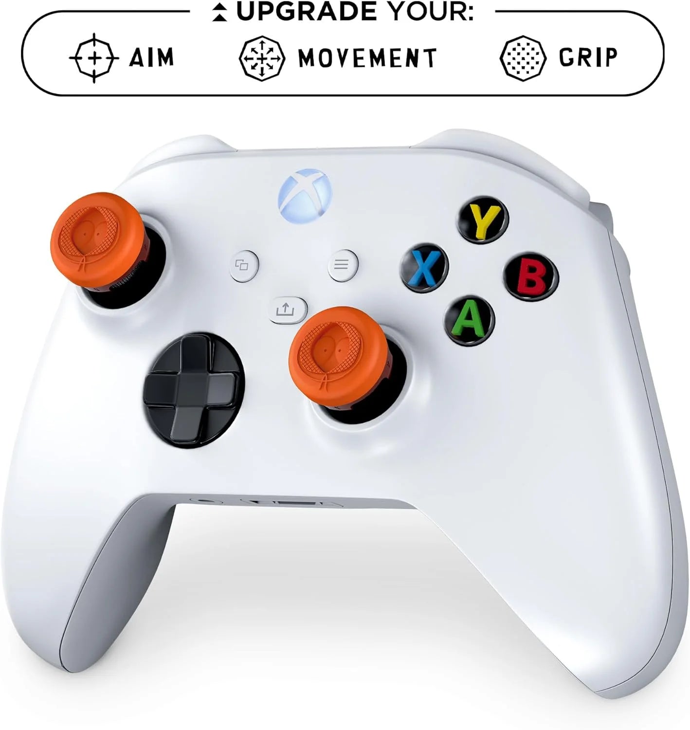 2Pcs Hand Grip Extenders Caps for Xbox Series Game Controller Gamepad Thumb Stick Grips High/Low Rise Covers For Xbox one/One S