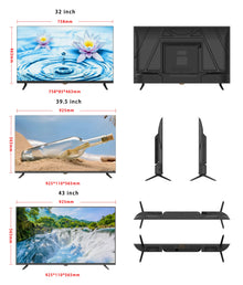 LED Smart TV with WiFi & for Bluetooth 4K UHD Frameless TV Available in Sizes 32inch and Larger for Hotels