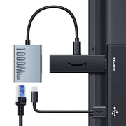 Adaptador de red Ethernet Micro USB, adaptador de tarjeta de red de 1000 Mbps para Fire TV Stick 4K, switch Ethernet y router