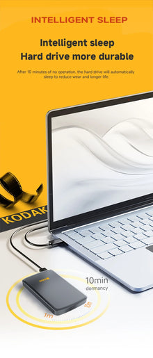KODAK P150 Portable External Hard Drive 2.5" 500GB 1TB USB 3.0 for PS5 Xbox PC Mac MacBook With Free Hard Drive Bag