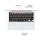 2020 MacBook Pro Intel i5 i7 13Inch Touch Bar,Touch ID 256G/512G/1TB 8G/16G notebooks Laptop.