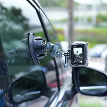 4.5 Inch Electric Auto Pump Suction Cup Camera Mount with Aluminum Ball Head Magic Arm Compatible with DJI Insta360 Go Pro