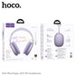 HOCO W65 Plus ANC Noise Reduction Bluetooth Headphones Over The Ear Wireless Big Earphone Hifi Sounds Sport Headsets With Button
