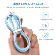 Cable de carga rápida USB de 3A para iPhone 14 11 12 13 Pro X XS Max 6 7 8 Plus SE iPad, cable de datos para cargador de teléfono, 1.8M 2.8M