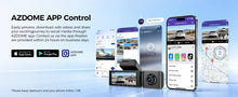 New AZDOME 4K M550 Pro Dash Cam Front Rear Interior 3 in 1 Car Camera 24H Parking Monitor Supercapacitor 5G WIFI GPS ADASCar DVR