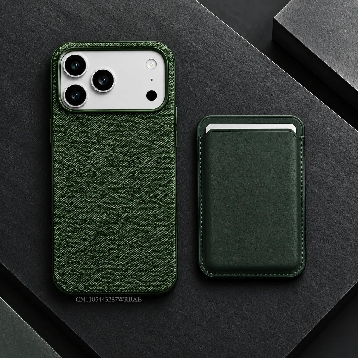 For MagSafe 2-In-1 Textured Phone Case For iPhone 18 17 16 15 14 13 12 Pro Max Air With Magnetic Card Holder Wallet Bumper Cover